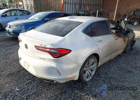 2021 Acura Tlx Technology Package z USA, uszkodzony, nr VIN 19UUB6F42MA004609